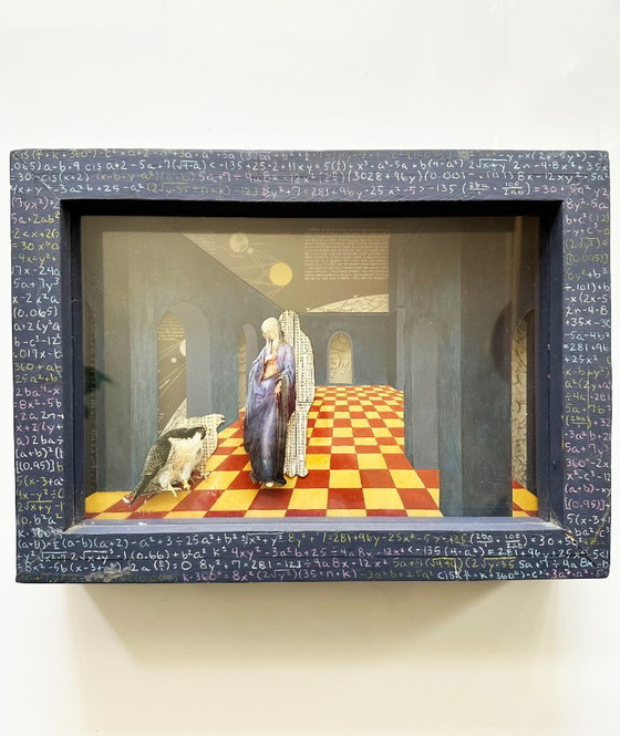 Image 1 of Surrealistische Op Art-compositie. Engeland, jaren 80.