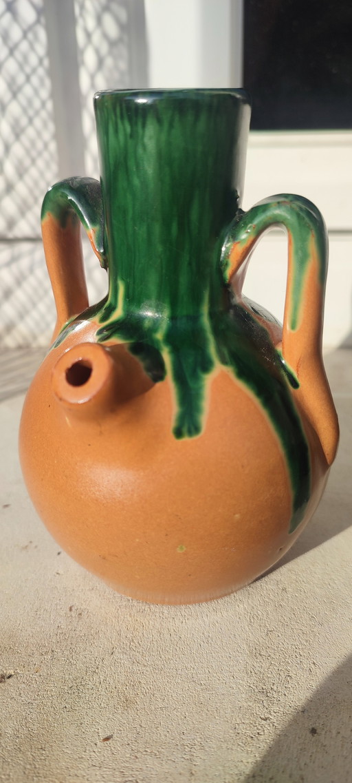 Small jug signed LA NAVI, glazed ceramic