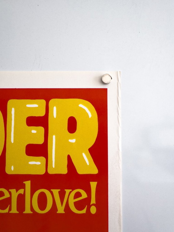 Image 1 of 🎵 Stevie Wonder and Wonderlove – 1984 – Original vintage A1 Pre‑venue printer’s blank for the 1984 tour | 86 x 61 cm