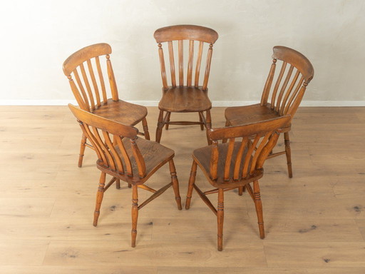 5x Windsor Esszimmerstühle aus den 1890er Jahren im viktorianischen Stil