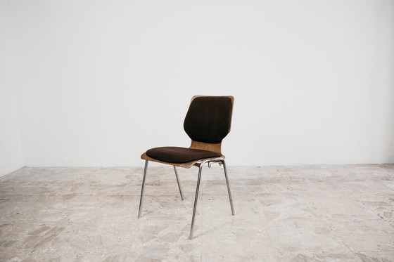 Image 1 of Ensemble de salle à manger style Carlo Ratti avec 12 chaises, design moderne des années 1970