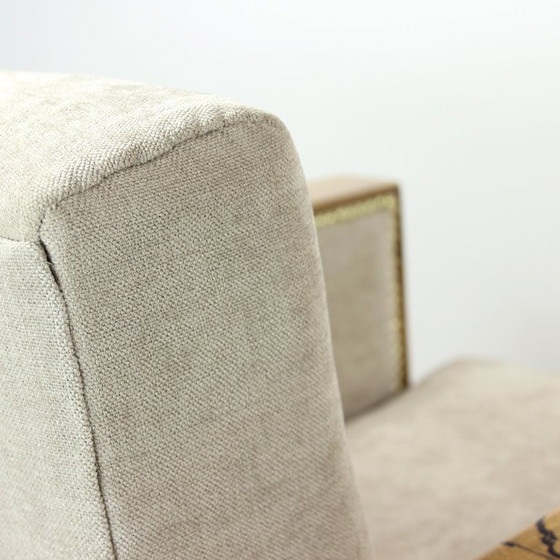 Image 1 of Set di due poltrone Art Déco in noce e tessuto, Cecoslovacchia, anni '30