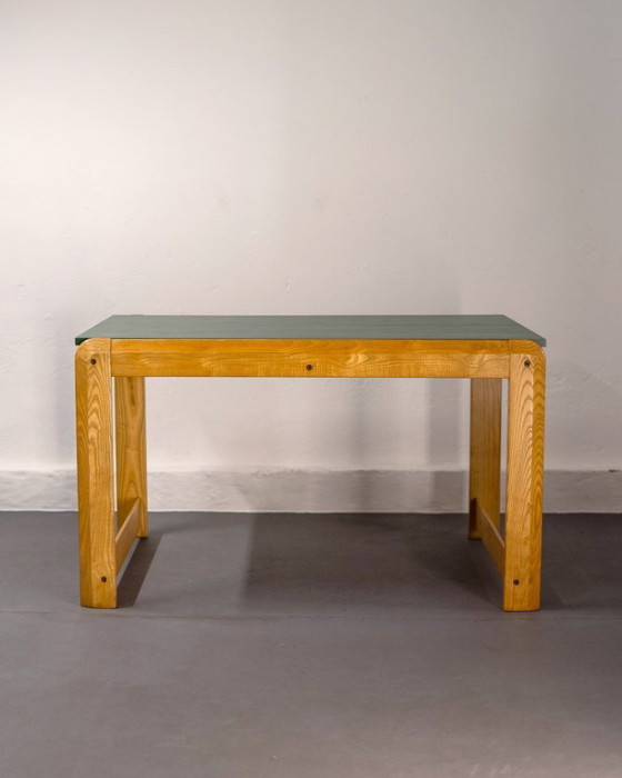 Image 1 of Scandinavische uitschuifbare eettafel van eikenhout