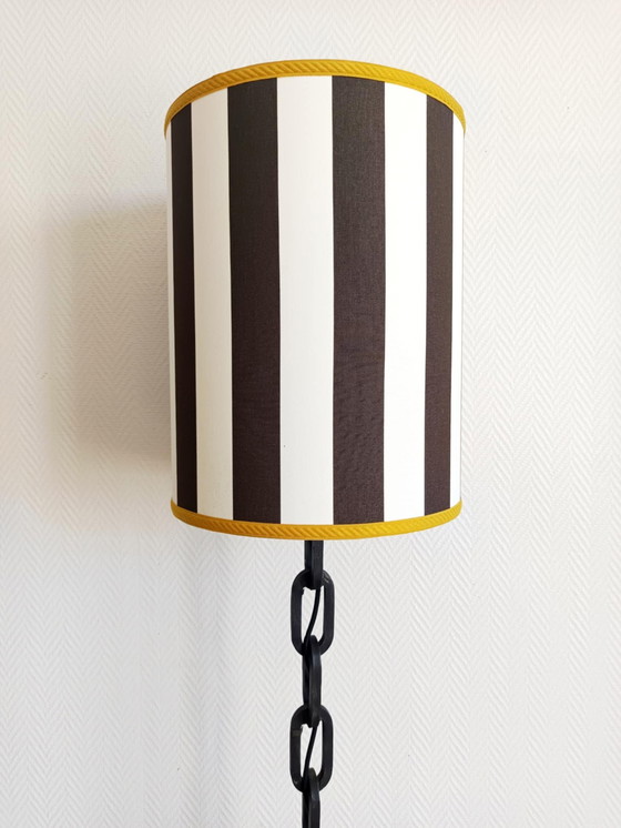 Image 1 of Lampada da terra brutalista in ferro battuto nello stile di Franz West