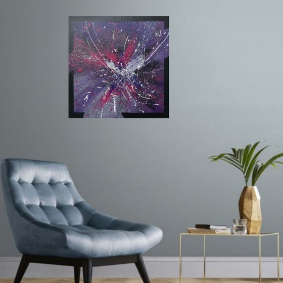 Image 1 of Origineel schilderij van de schilder 2Luss'Art – "Night Drift" – Formaat 60x60 cm