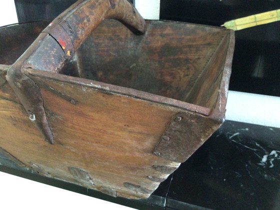 Image 1 of Vintage Chinese rijstmand met handvat