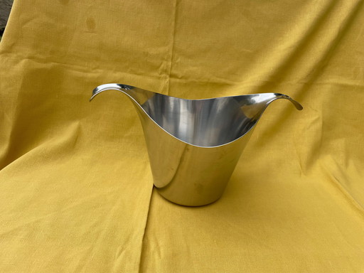 Secchiello per ghiaccio vintage Sambonet in acciaio inox