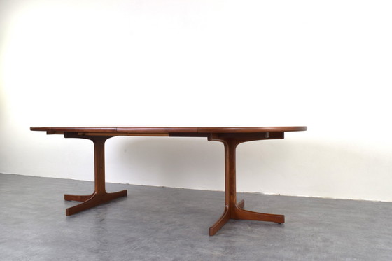 Image 1 of Table de salle à manger extensible en teck danoise du Mid Century, années 1960.