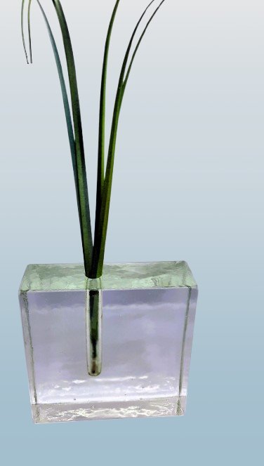 Image 1 of Vase Vintage Wiesenthalhütte en verre - "solifleur