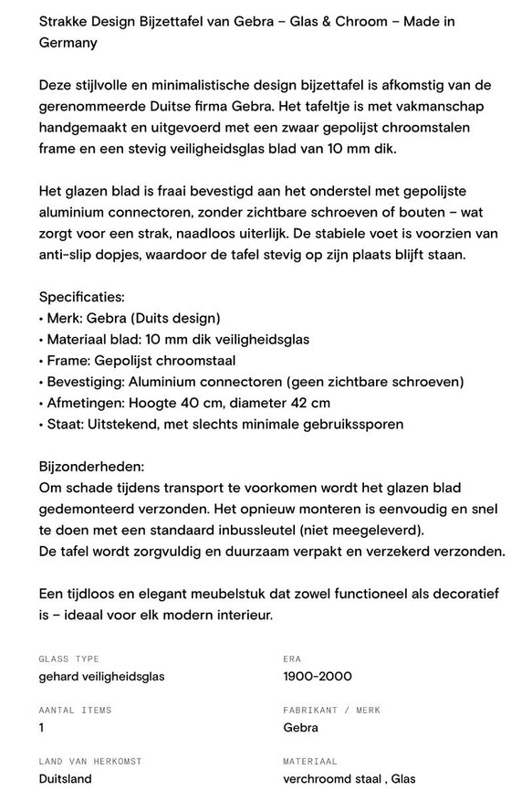 Image 1 of Gebra design