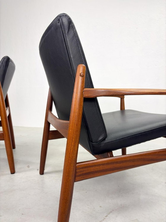 'Viken' Armchairs by Tove & Edvard Kindt Larsen for OPE – Leather, Wood (photo 7 of 20)