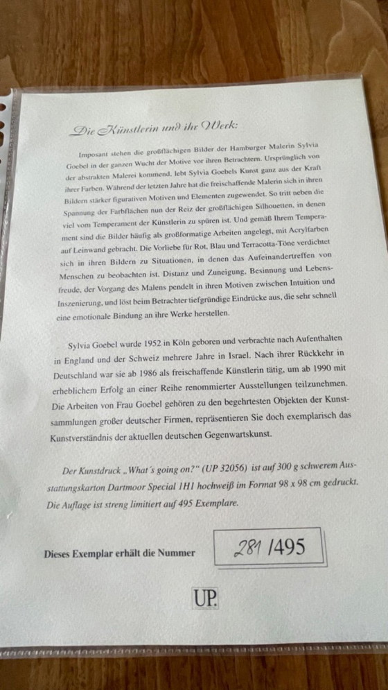 Image 1 of Beautiful lithograph by Sylvia Goebels