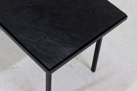 Image 1 of Vintage Steel And Slate Coffee Table 