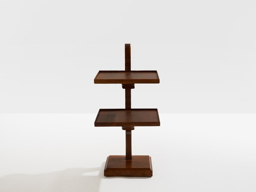 French art deco tinted oak wood serving table 1940