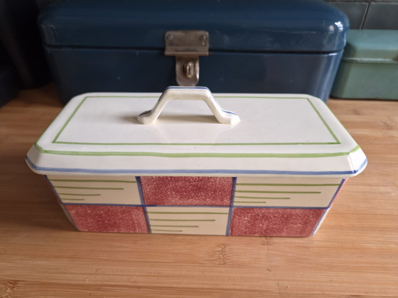 Image 1 of Zeldzame Art Deco Terrine SMF Schramberg – Decor 3710 – Bauhaus Stijl – ca. 1930