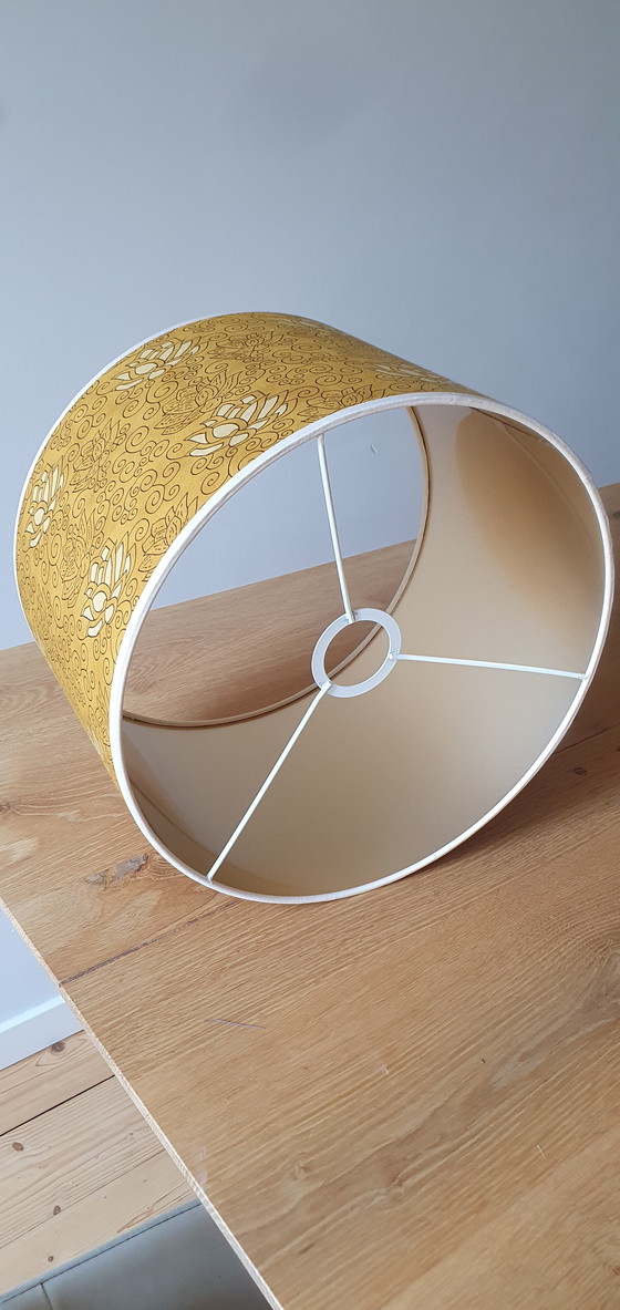 Image 1 of Neuer, handgefertigter Lampenschirm mit Goldfolie, 30 x 20 cm