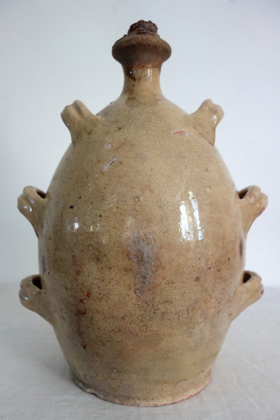 Glazed terracotta jug, Provence, 19th century – Vases, Ceramic (photo 3 of 15)