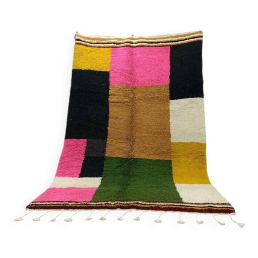 Alfombra de lana tejida multicolor 250cm x 150cm