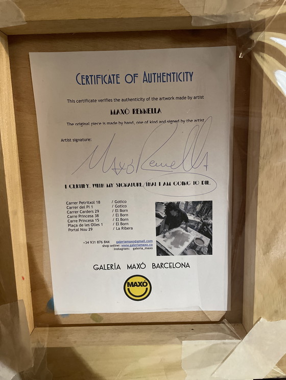 Image 1 of Maxó Rennella Peinture originale - « Sale El Sol » - Signée avec COA