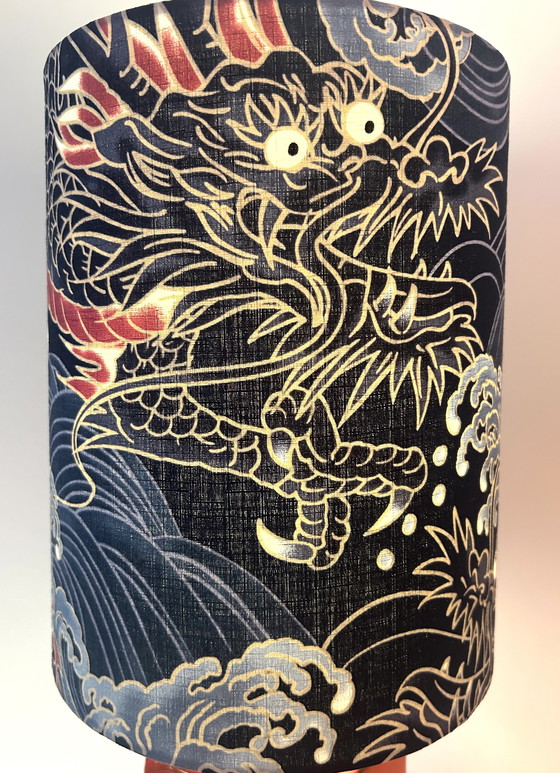 Image 1 of Upcycled table lamp made from a mid-century design vase - cordless with LED light source