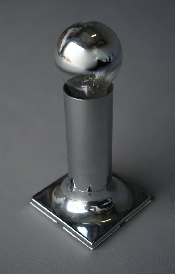 Image 1 of Lámpara de techo cromada Space Age de Rolf Krüger para Staff, 1970