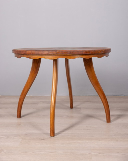 VINTAGE 1940S WOODEN COFFEE TABLE IN ITALIAN DESIGN