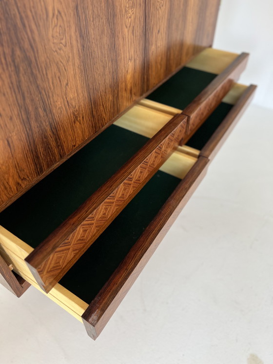 Image 1 of Vintage-Highboard aus Palisanderholz, 1960er Jahre