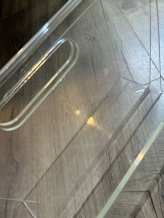 Image 1 of Perspex magazine rack 1970s