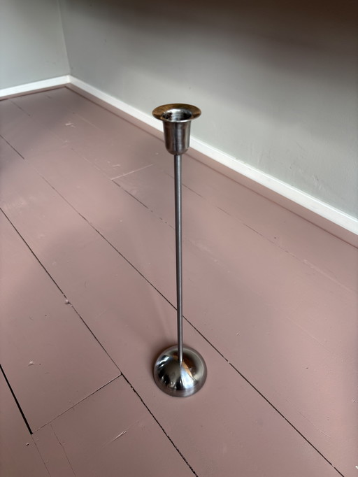 Vintage stainless steel candlestick IKEA Stockholm