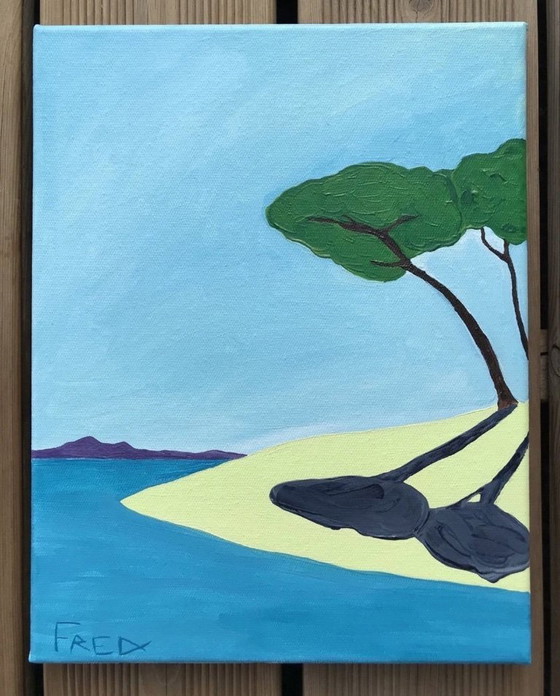 Image 1 of Huile Sur Châssis Entoilé. Format 35x27cm.