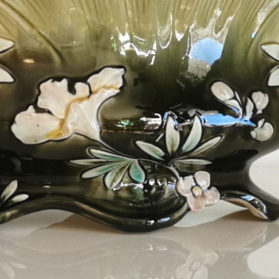 Image 1 of Vase - Jardinier - Gustav De Bruyn - Certificat d'authenticité