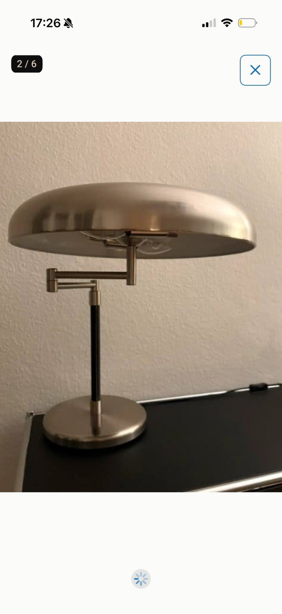 Vintage IKEA Grimsö Atomic Mushroom Table Lamp – Tafellampen, Metal (photo 6 of 6)