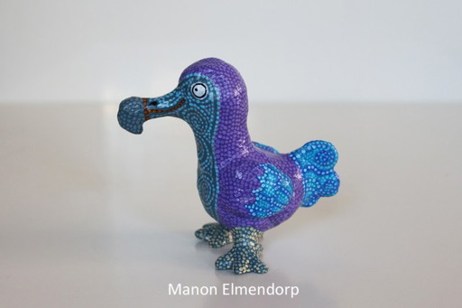 100% Handgemaakt Beeldje Dodo / Vogel Kunst Nieuw 