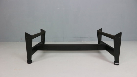 Image 1 of Black leather LC4 chaise longue by Le Corbusier for Cassina, 1980s