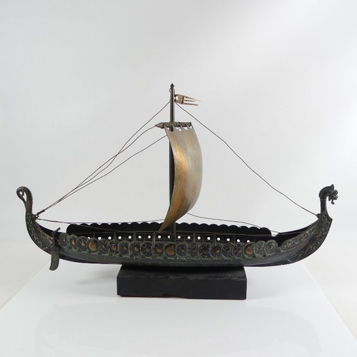 Drakkar Viking vintage Edward Aagaard 43 cm
