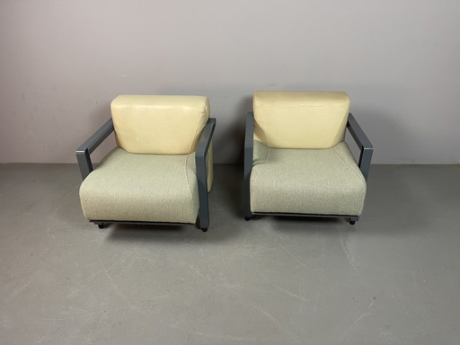 Pair of Artifort Model 952 “Transformation” Lounge Chairs by Hans de Wit. The Netherlands, 1980s. Ref.: CH2020