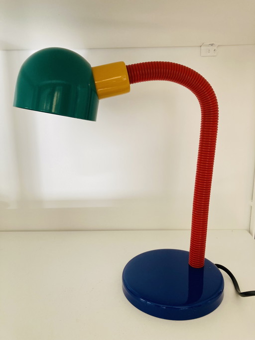 Vintage 80s Memphis Stijl Bureaulamp Happylight
