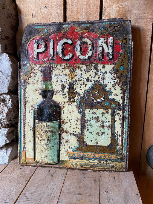 Original Picon Werbeplatte