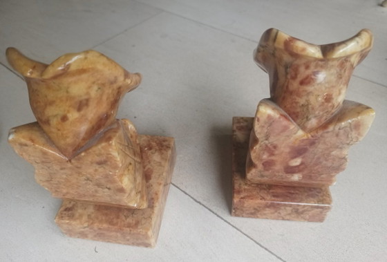 Image 1 of Italian alabaster bookends (1960s)