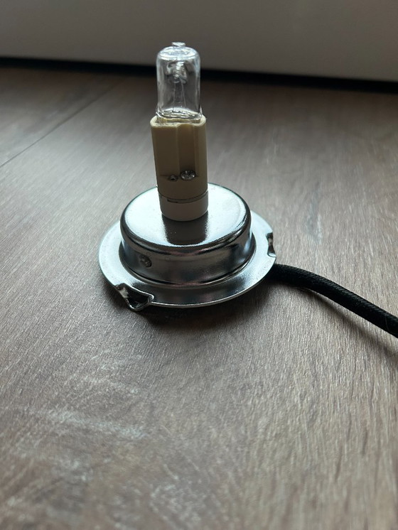 Image 1 of Smoked glass lamp - table/night lamp - Vintage - halogen