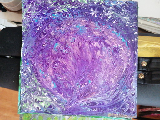 Self-painted fantasy (Galaxy picture) – schilderijen tekeningen, Canvas