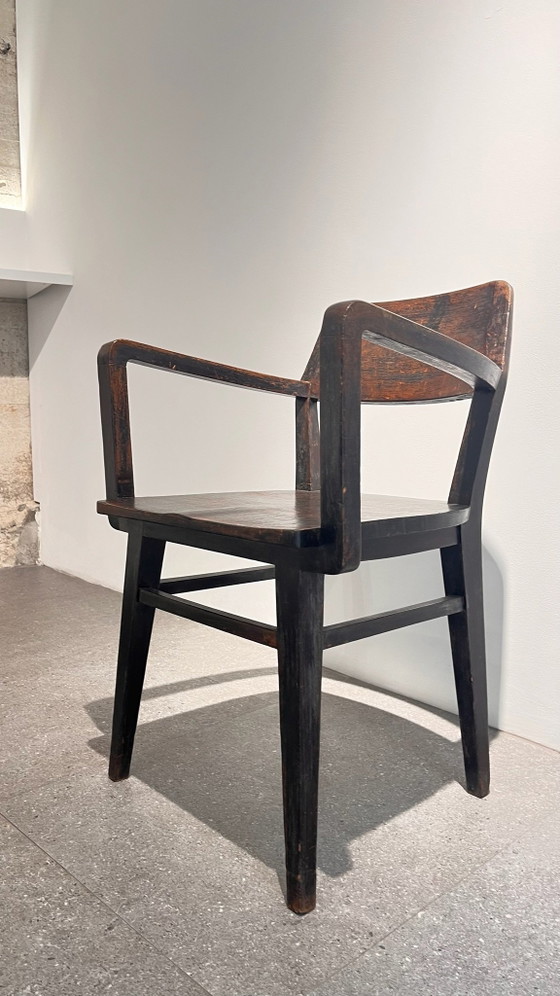 Fauteuil ancien portugais, Bois, Noir (photo 2 sur 6)