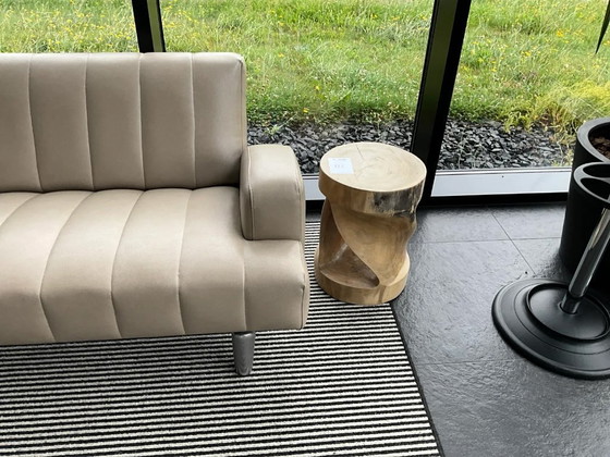 Image 1 of Leolux Wizard design sofa – taupe leather – as good as new