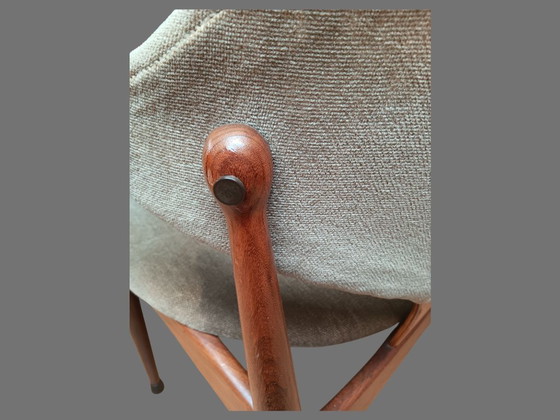 Coppia di sedie vintage in corno di mucca – Mahjongg Vlaardingen, anni '60 – Sedie da pranzo, Wood (photo 5 of 7)