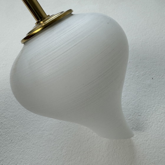 Image 1 of Set van 3 Vintage Opaline Wandlampen