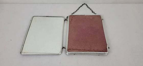 Barber's Mirror Triptych – Metal, Industrieel (photo 6 of 7)