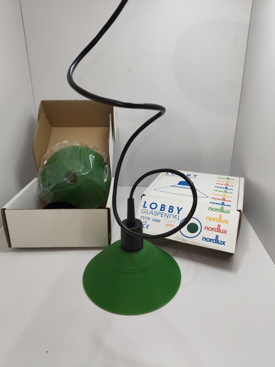 Ensemble de suspensions en verre vert Nordlux Lobby 1800 – Glass, Plastic (photo 7 of 11)