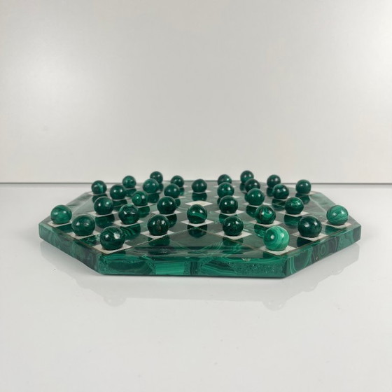 Image 1 of Gioco solitario ottagonale in malachite, 1950/70