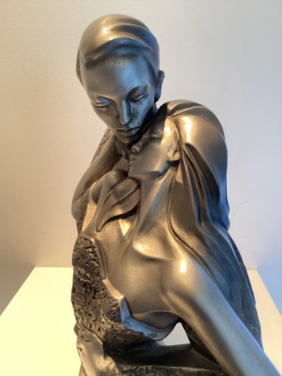 Scultura originale Austin Sculptures “Petit Ce Soir” 1990 - Firmato Alexander Danel. – Sculture, Pietra (photo 3 of 6)