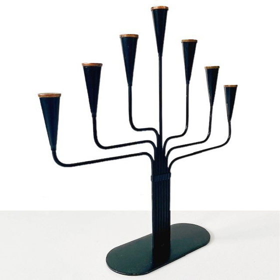 Image 1 of Candeliere Ystad-Metall di metà secolo Gunnar Ander, anni '60